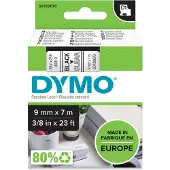 Dymo Tape 40910 (S0720670) Zwart op transparant (9 mm)