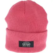 Superdry Klassieke Gebreide Beanie Roze Grootte: 1SIZE