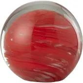 J-Line presse-papier twister rond glas large 17.5x17.5x17cm