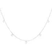Yehwang simple necklace with heart pendants - kettinkje - hartje