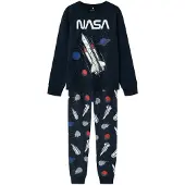 Name it nachtkleding set NASA spaceprint kinderkleding blauw