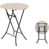 Lifetime Stevige statafel 110 cm hoog van kunststof Ø 84 cm -