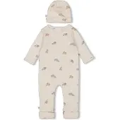 Feetje geschenkset boxpak + muts met all over print offwhite Wit Jongens/Meisjes Stretchkatoen Ronde hals - maat 68