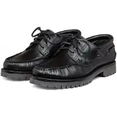 Van lier leren bootschoenen zwart male | Maat: 43