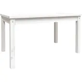 vidaXL Tuintafel 82,5x50,5x45 cm massief grenenhout wit