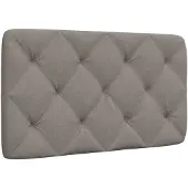 vidaXL Hoofdbordkussen 80 cm stof taupe