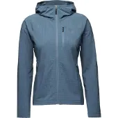 Black Diamond - Women's Coefficient Storm Full Zip Hoody - Fleecevest S, blauw