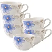 Villeroy & Boch Kaffeetassen Mariefleur Gris Basic 150 ml Set van 6