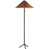 Markslöjd Vloerlampe , Plisado, Zwart, Woonkamer, Metaal, Scandinavisch