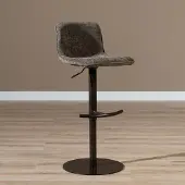 Bronx Velvet barkruk Jack bruin 60-82 cm