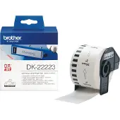 Brother Etiket DK-22223 Zwart op wit (50 mm)