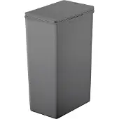EKO Morandi Touch afvalbak, kunststof, touch bar mechanisme, stapelbaar, B 245 x D 370 x H 630 mm, 40 liter, blauw/grijs