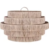 Furnilux -grote hanglamp pulau Ø65 cm – handgemaakte plafondlamp van natuurlijk