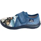 Beck Huisschoenen 'Spinosaurus' blauw denim / antraciet / stone grey / wit