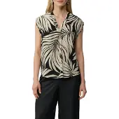 s.Oliver Blouse beige / zwart