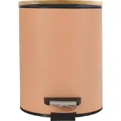 Spirella Pedaalemmer 3L - ADONIS - Prullenbak Badkamer - Bamboo - Perzik