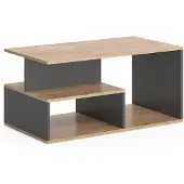 Vicco Salontafel Hasso Eik goud/antraciet 90 x 49.4 cm, Model 55601