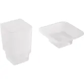 Beliani UVITA - 6-delige badkamer hardware set - Zilver - Aluminium