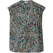 s.Oliver Blouse beige / aqua / zwart