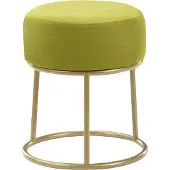 Beliani DELCO - Hocker - Groen - Fluweel
