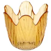 HBX natural living Waxinelichthouder tulp oranje Ø8xH8cm
