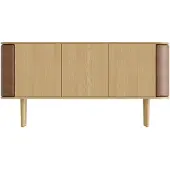 UMAGE Treasures 3 Deurs Kast Oak | Brown Faux Leather