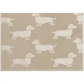 Cawö Gastendoek We love Dogs Nature/Beige (Set van 6)