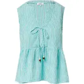 s.Oliver Blouse turquoise / wit