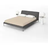 Beau Maison hoeslaken - Jersey - Zand - 200x200/220 cm