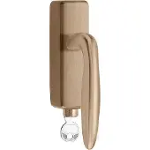 Formani Basics LB21H-DKLOCK-O draaikiepgarnituur afsluitbaar - PVD licht brons