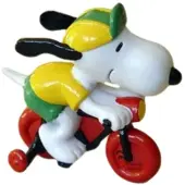 Schleich Snoopy op fiets de wielrenner - Peanuts - Snoopy-figuur - 22229