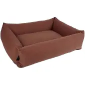 D & D Eden Hondenmand - Hondenbed met Rand - Waterafstotend & Wasbare Hoes - Large 110x95x25cm - Maroon
