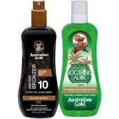 Australian Gold SPF10 + BRONZER + SOOTHING GEL