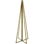 House Vitamin Xmas tree metal/glass gold 5,5x20cm