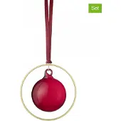 Blomus Kerstornament Kitai Ball Gold / Port (Set van 4)