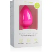 EasyToys Diamond - anale plug met witte steen (groot, roze)