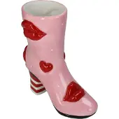 HD Collection Vase Boot Lips Stoneware Multi 19.5x8.5x23cm
