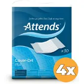 Attends Cover-Dri Plus 80 x 170 cm (bordable) - 4 paquets de 30 protections
