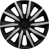 Gorecki Wieldoppenset Decente 14" Zwart/Zilver