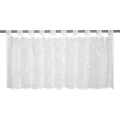 Elbersdrucke Bistro Gordijn Willow 48x140 cm wit transparant