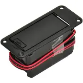 Göldo Snap-In Batteriefach 9V Batterie Schwarz - Gitaaronderdeel