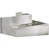 vidaXL Plantenbak zilver 60 x 60 x 50 cm Roestvrij staal