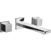 Beliani PAILON - Wandgemonteerde mengkraan - Zilver - Messing