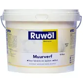 Ruwol Muurverf binnen en buiten Mat Creme Wit (RAL 9001) 10 liter