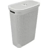 Addis Wasmand 'Hessian' - Deksel - 40 Liter - Box - Lichtgrijs - Ventilerend