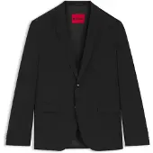 HUGO Heren Zwarte blazer Arti zwart (44), Casual, Feest, Synthetisch, Klassiek 50540157