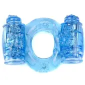 Bossoftoys Penis Ring - CockRing - Met Vibratie - Double Blue