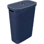 Addis Wasmand 'Hessian' - Deksel - 40 Liter - box - Donkerblauw - Ventilerend