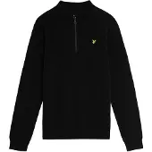 Lyle & Scott Jongens Truien & Vesten 1/4 Zip Jumper - Zwart - Maat 140/146