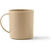 Roly 10 stuks beige herbruikbare PP mok 300 ml model Lino